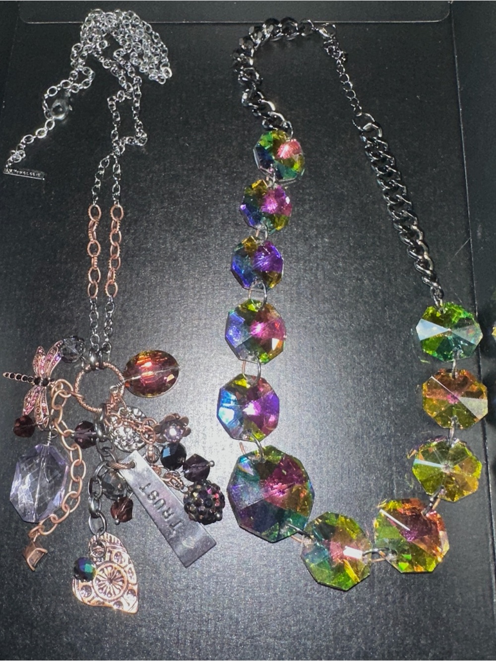 Multicolor Crystal Statement Necklaces - Women's Jewelry COLLECTIBLE GOTH FAIRY